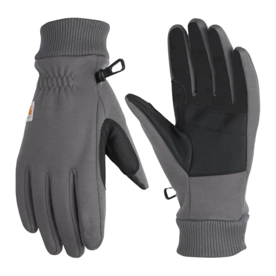 Guanto da uomo Carhartt Wind Fighter con fodera termica in pile e polsino in maglia touch-sensitive