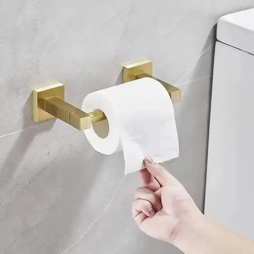 Nuovo nero quadrato in acciaio inossidabile 304 porta carta igienica porta carta igienica per bagno articoli sanitari parti sospese hardware