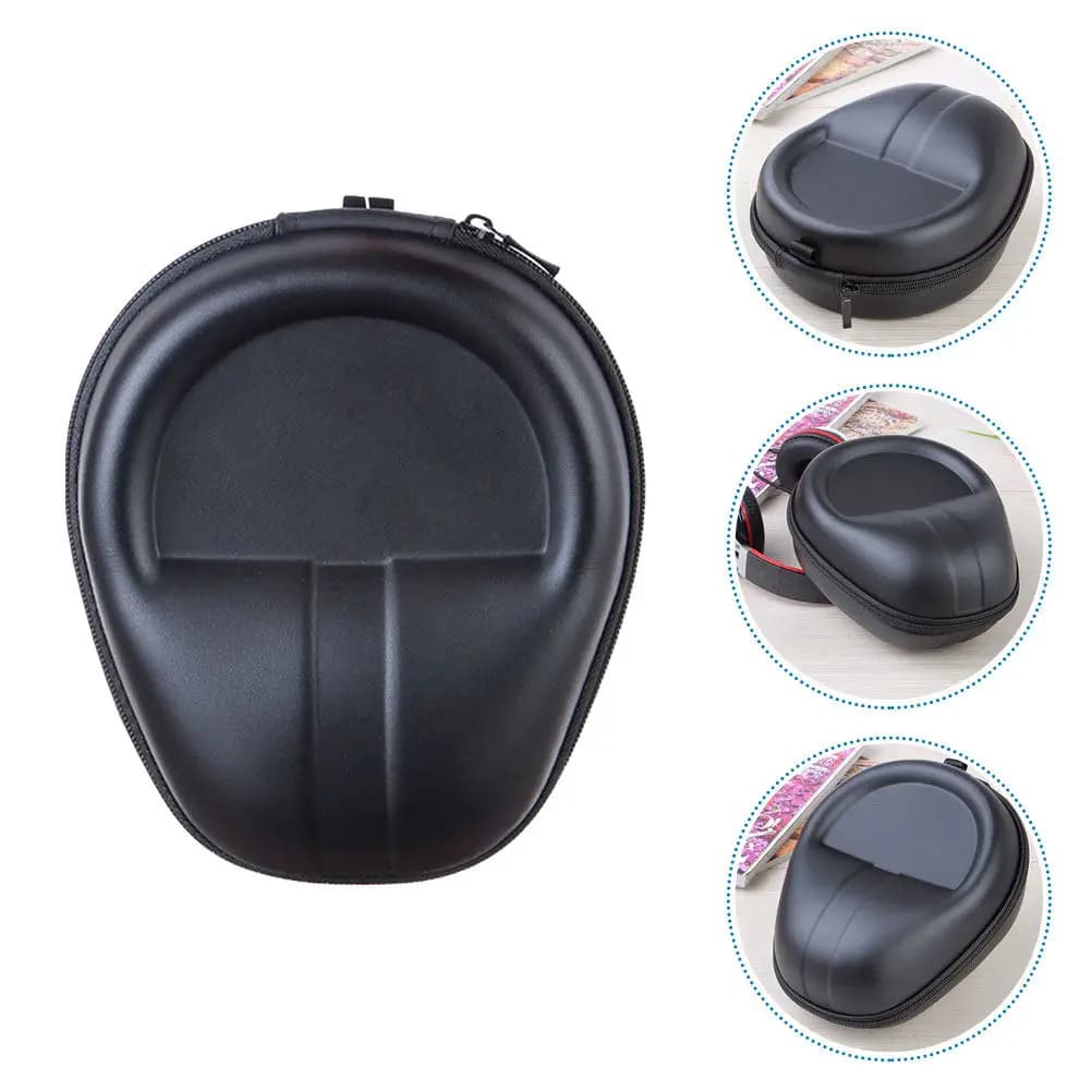 1 headphone case, premium headphone protective case, compact and lightweight design, scratch resistant, soft and lined for gaming