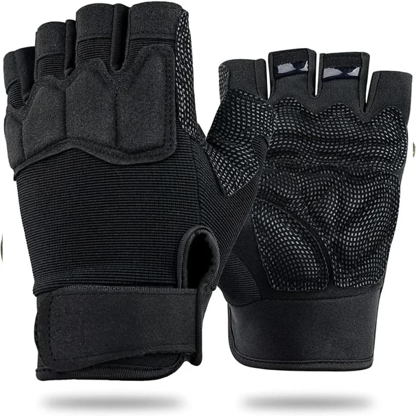 Guanti Tattici Mezze Dita Senza Dita per Airsoft, Tiro, Caccia, Escursionismo, Ciclismo, Guida, Moto, Arrampicata - Vendita all'Ingrosso