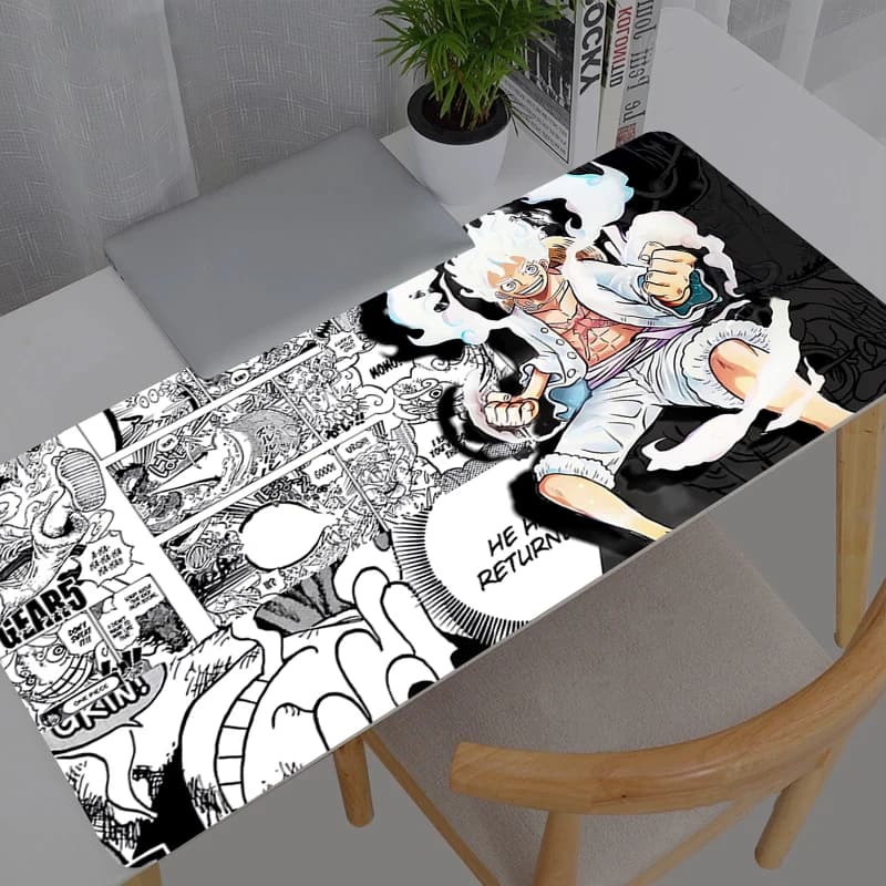 900*400 Large Mouse Pad Office Desk One Piece Luffy Anime Mats PC Gaming Accessories XXL Mouse Pad Laptop Keyboard Mat