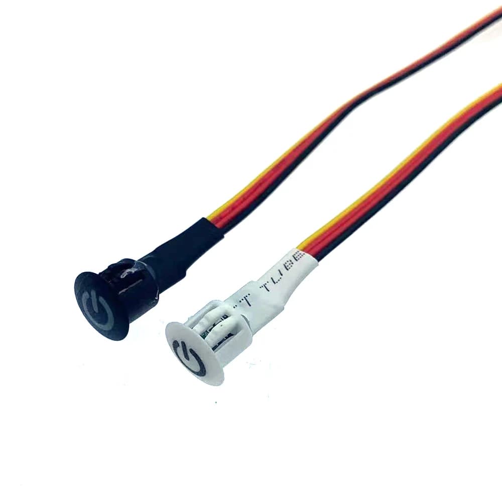 6 Pezzi Mini Interruttore Sensore Touch 5V 12V 24V, Interruttore Dimmer da Incasso, Interruttore a Induzione Touch per Lampada da Scrivania LED