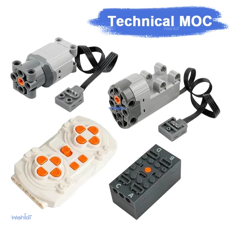 Kit servomotore M/L/con telecomando a 8 canali e programmazione APP per progetti fai da te di blocchi tecnici compatibili