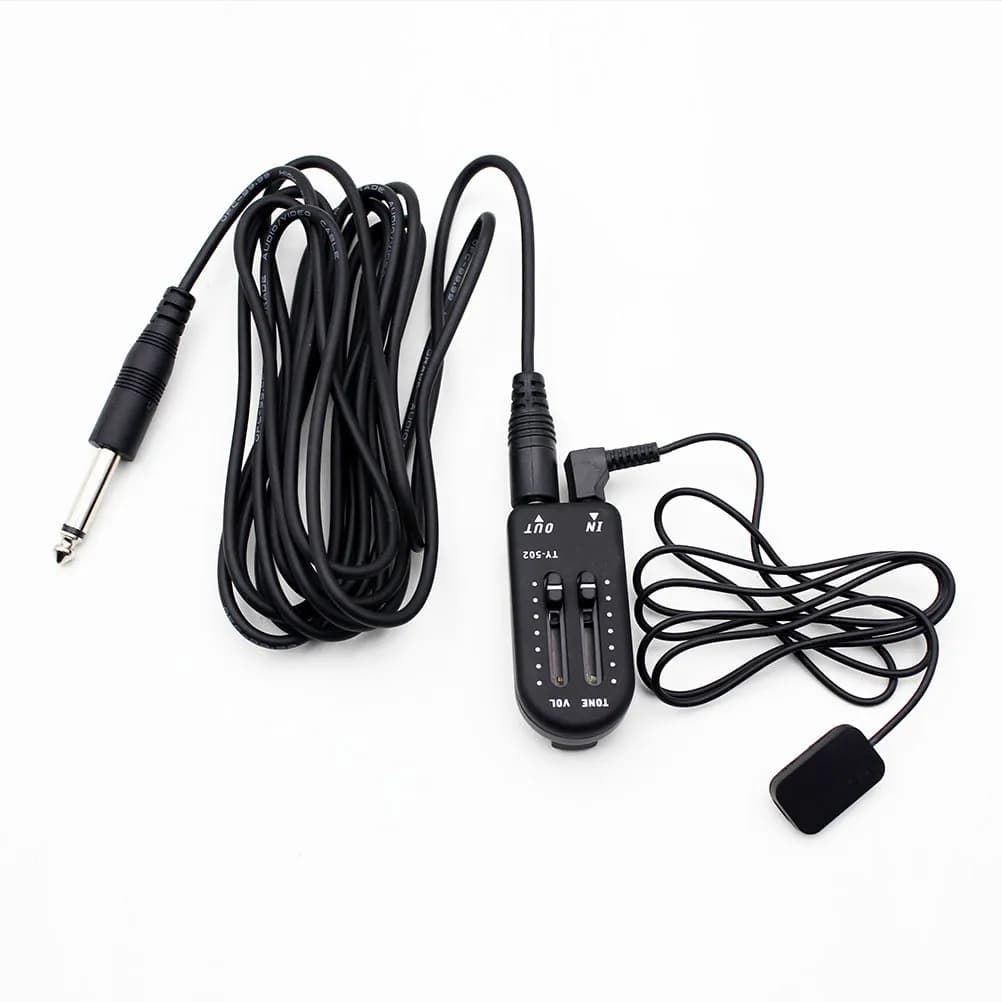 Set di Pickup Piezoelettrico per Violino, Kit Amplificatore Professionale per Strumenti Musicali, Nero, per Violino, Chitarra, Ukulele, Accessori Durevoli
