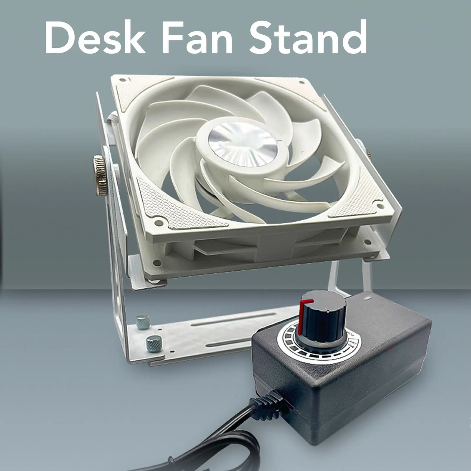 Supporto Girevole a 360 Gradi per Ventole da Scrivania, Compatibile con Ventole PC da 120mm e 140mm