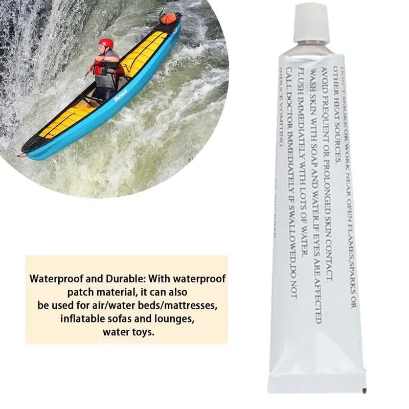 Colla per riparazione tubi kayak per paddle board in PVC per barche da 30 ml per strumenti di riparazione per piscine Super colla multifunzionale