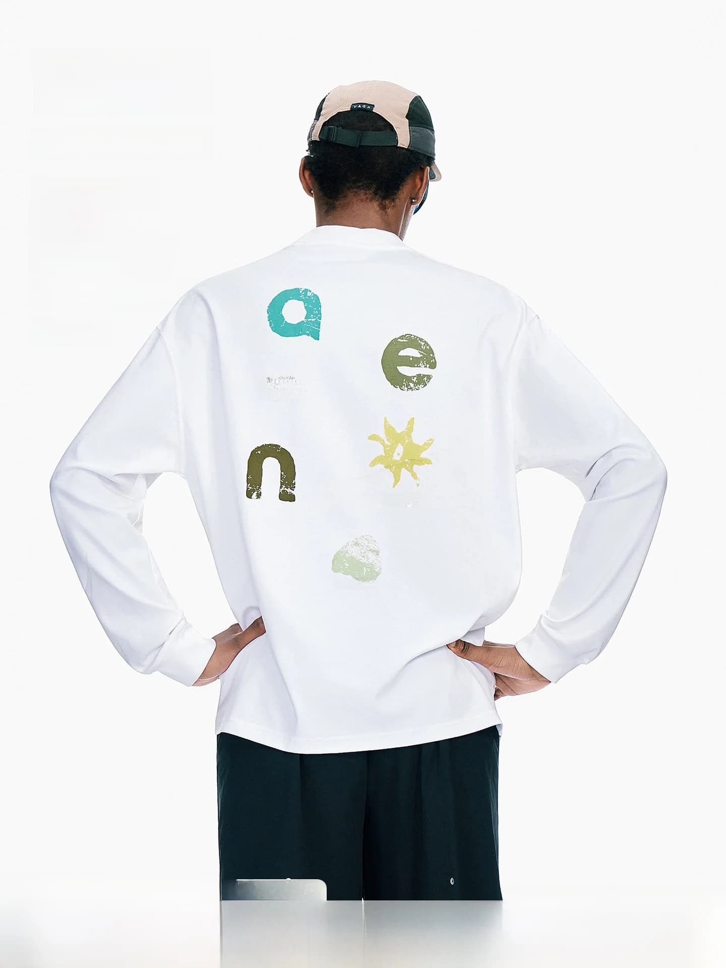ARTANNIE Men's Outdoor Long Sleeve T-Shirt Quick Dry round Neck Print Casual Cotton Top for Summer Sports And Daily Wear