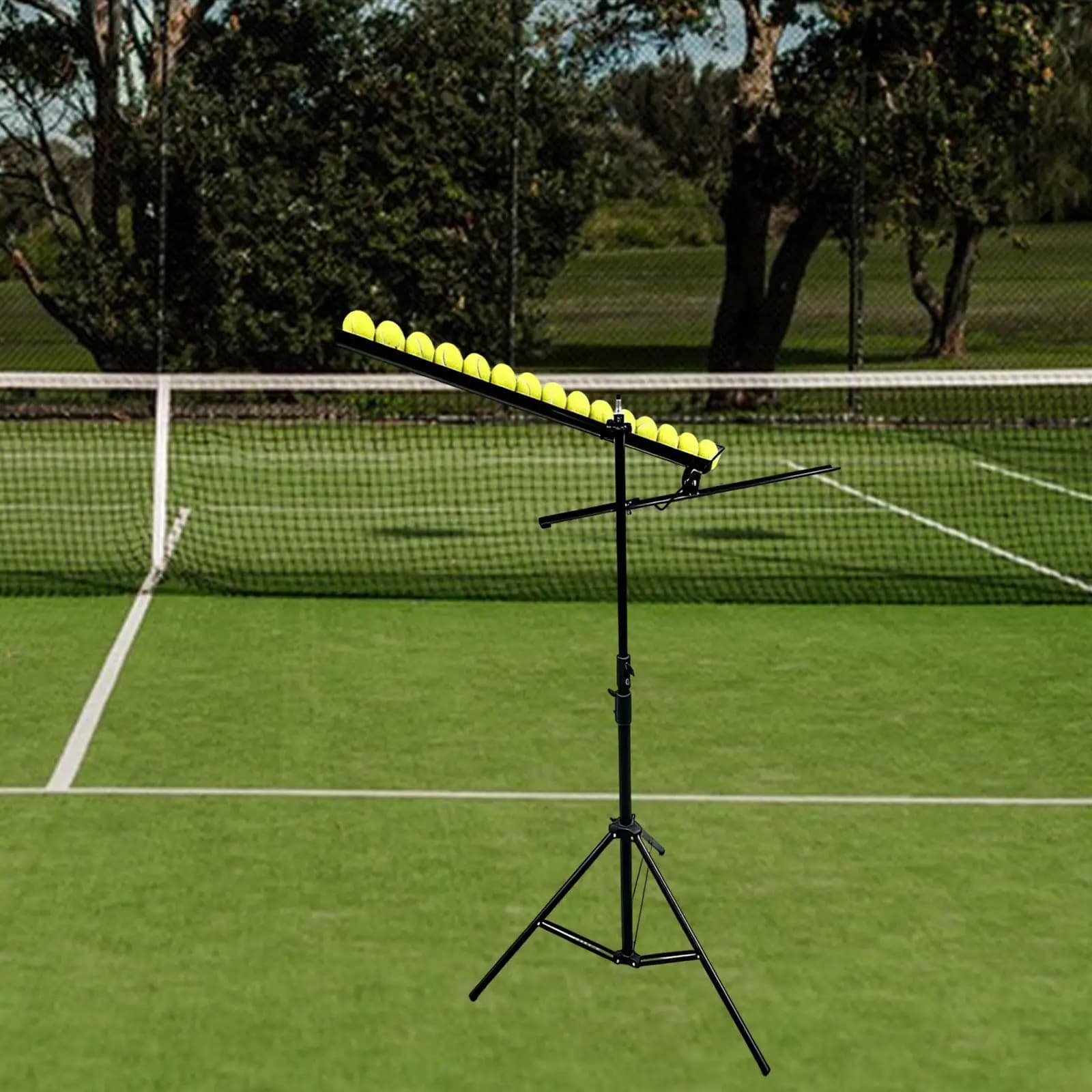Tennis Ball Dropping Machine, Single Training Lightweight Professional for Home and Court Training, Premium, Practical