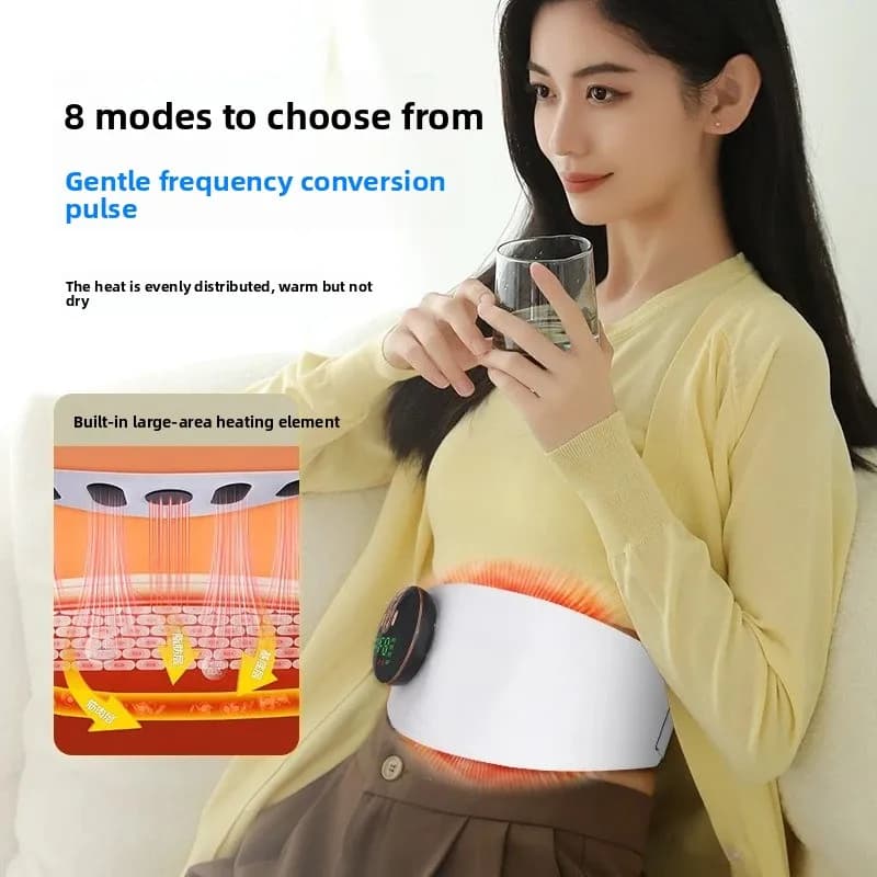Vibration Heated Massage Waist Belt, Portable Fitness Equipment for Weight Loss, Slimming and Shaping，Vibration Plate，Fitness