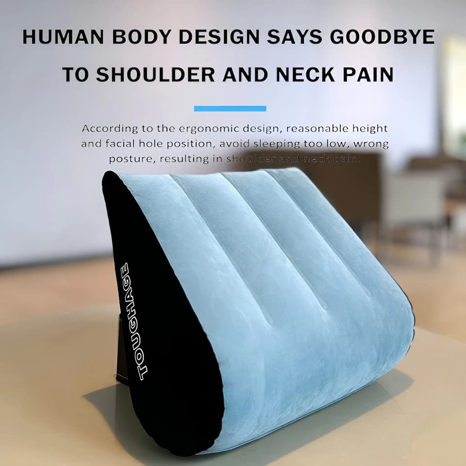 Cuscino Ergonomico Regolabile per Supporto Lombare, Ideale per Lettura e Relax, Imbottito al 100%