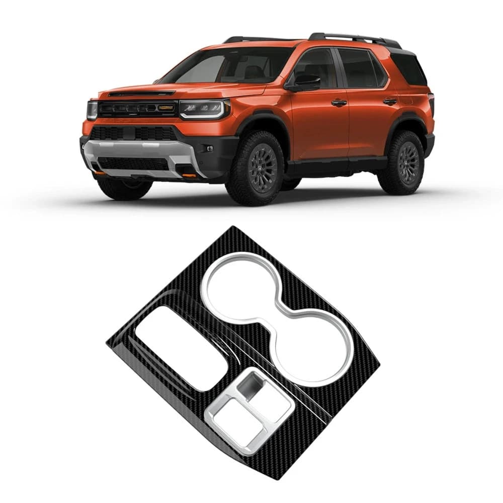 Accessori interni LHD per Honda Passport 2025 2026 ABS Console centrale anteriore Pannello cambio portabicchieri Copertura Trim 3 pezzi