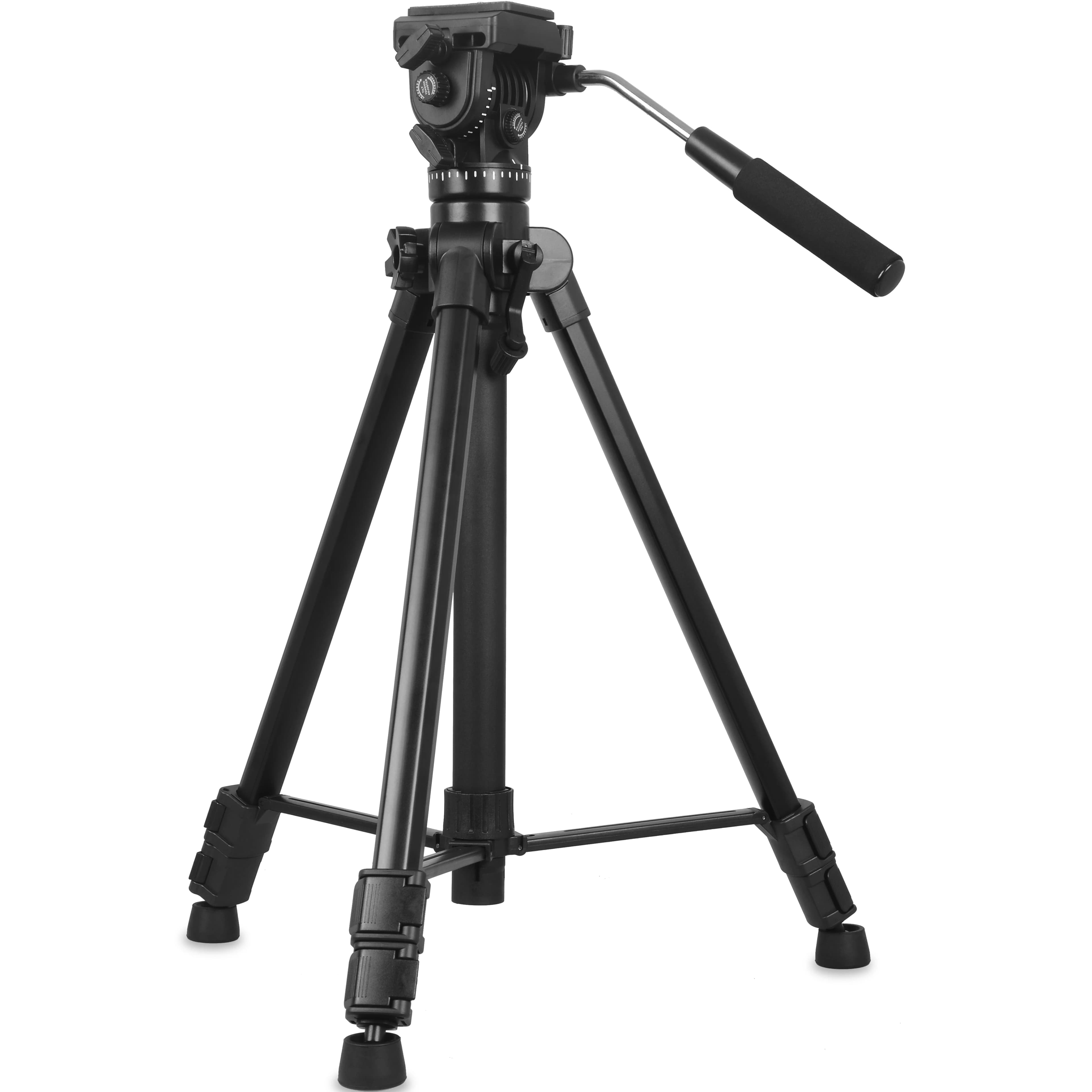 KINGJOY VT-1500 Professionale Heavy Duty DV Videocamera Fotografia Treppiede per fotocamera con testa fluida per fotocamera Telefono Anello luminoso