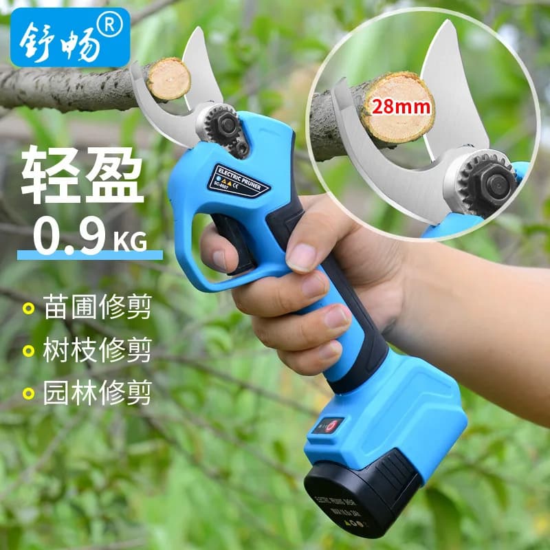Forbici elettriche da potatura da 28 mm, forbici da giardinaggio, forbici elettriche con batteria al litio ricaricabile