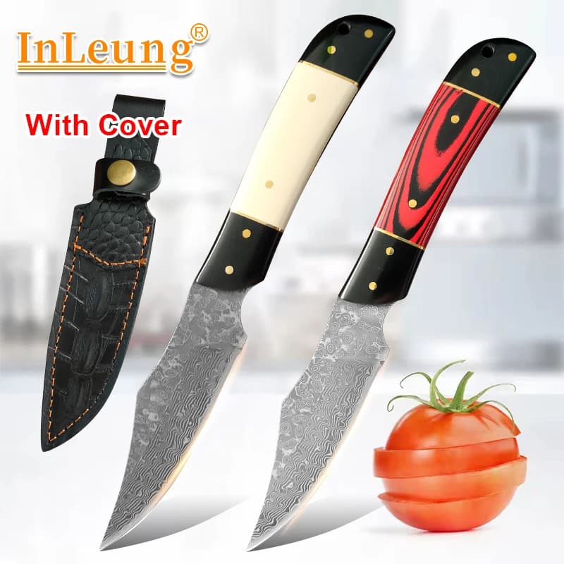 High quality VG10 Damascus Steel Kitchen Knives Fish Meat Vegetables Kitchen Cooking Tool High hardness sharp cutting knife