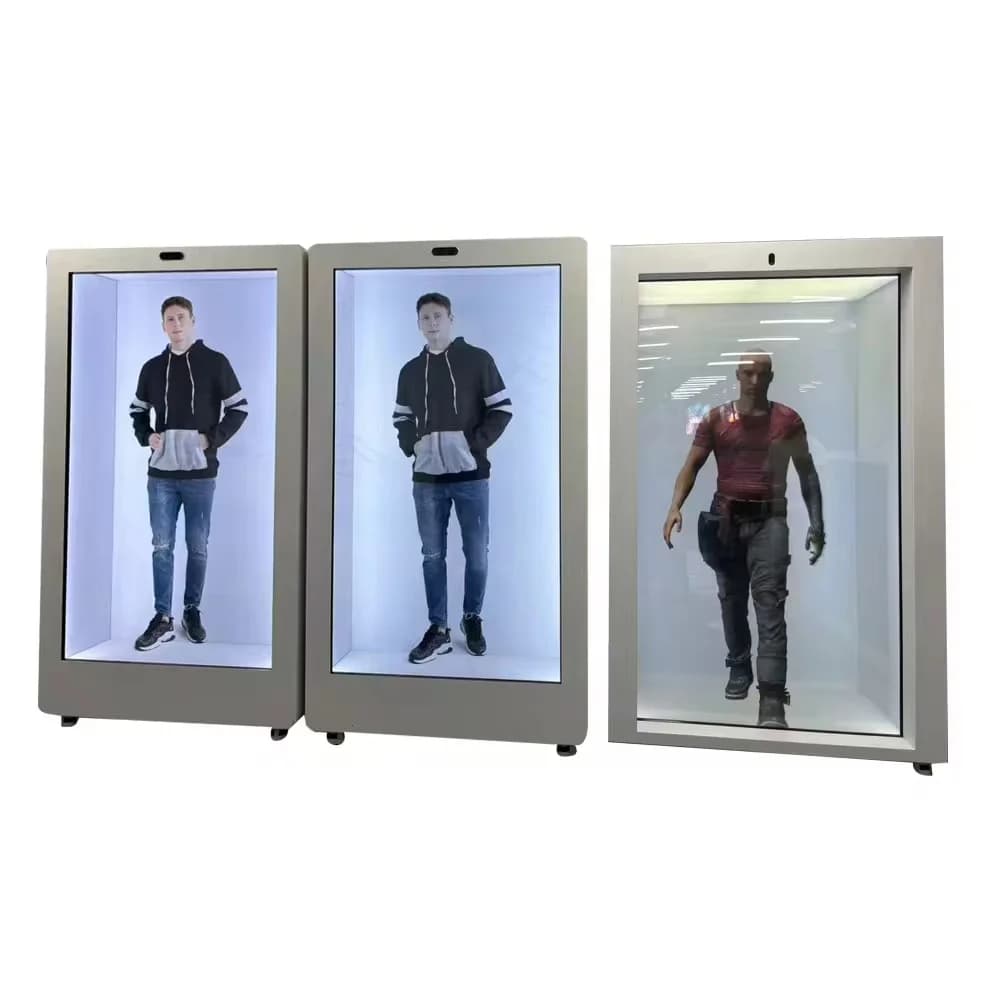 Proiettore ologramma MDS Al - Vetrina LCD trasparente con touch screen per esposizione 3D per vetrina e vendita al dettaglio