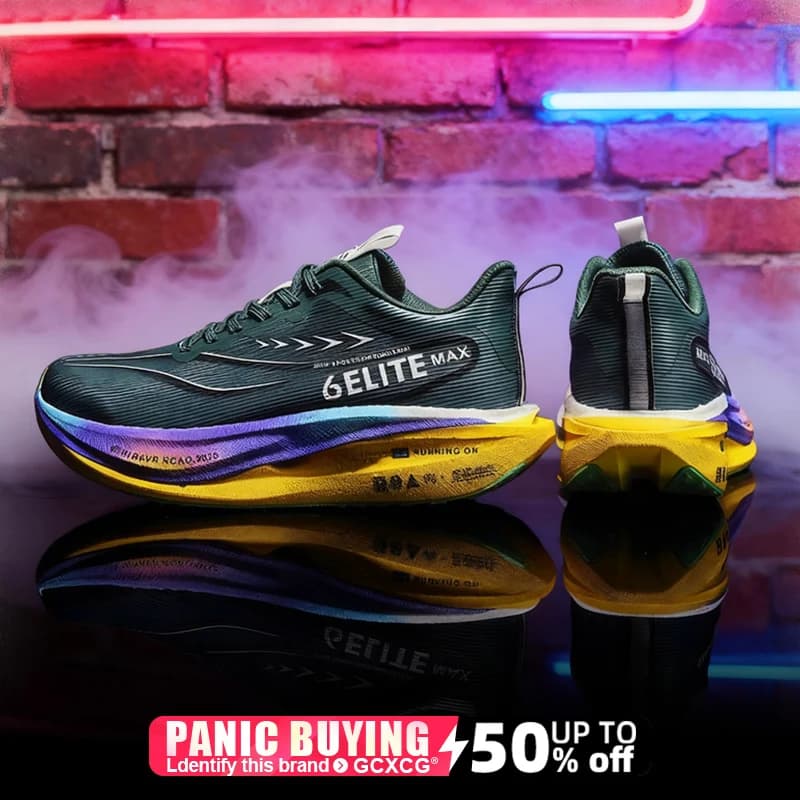 Men's Running Shoes Carbon Board Specialties Marathon Sports Breathable Ladies' Light Comfortable Athletic Slip Sneakers