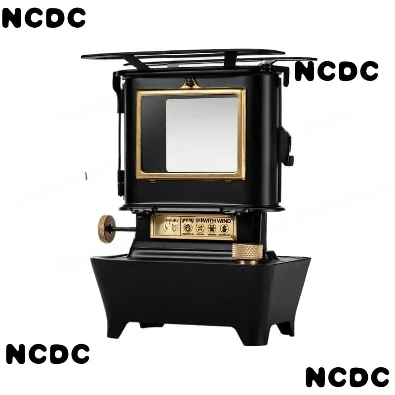 Outdoor Coal Oil Cooker Camping Heating Tea Kitchen Clock Style Fire Ball Lamp