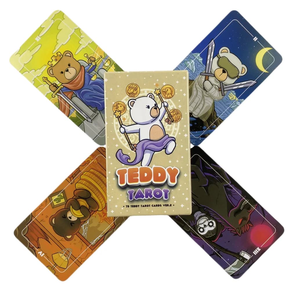 The Cute Little Bear Tarocchi Cards Un mazzo da 79 Oracle English Visions Divination Edition Borad Playing Games