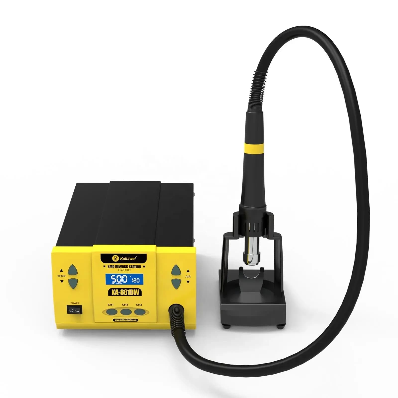 Kailiwei Piombo Libero 861DW 1000W Rilavorazione Digitale Pistola Ad Aria Calda Stazione di Saldatura Del Telefono PCB IC Chip BGA Dissaldatura Riparazione Pistola di Calore