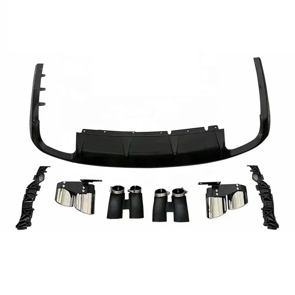 For A8 D5 up S8 rear diffuser for S8 performance look style rear diffuser 2019 2020 2021 2022