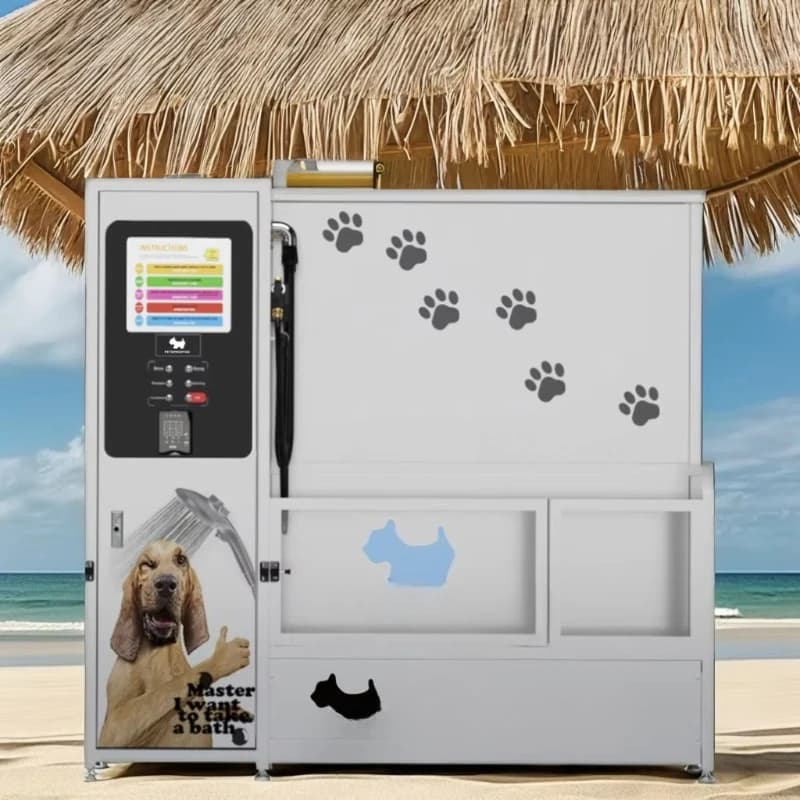 Protezione per animali domestici Moneta automatica Autopulente Vendite per animali domestici Toelettatura per cani Lavatrice per il viso Vasca da bagno