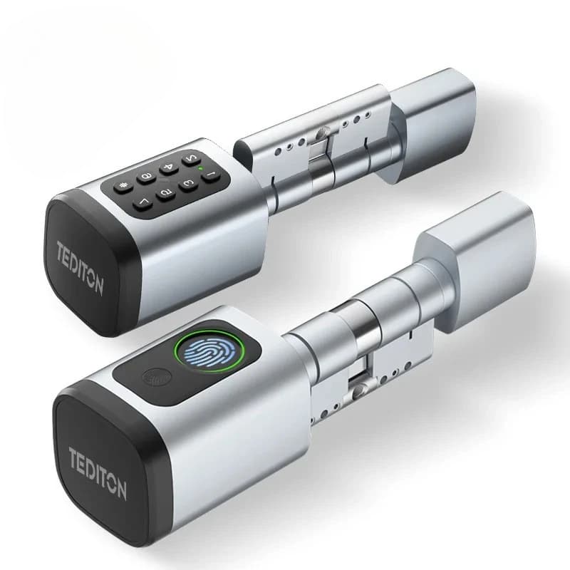 TTLock APP Fingerprint or Code Password Digital RFID Card Cylinder Smart Door Lock Electronic with Alexa Google Home