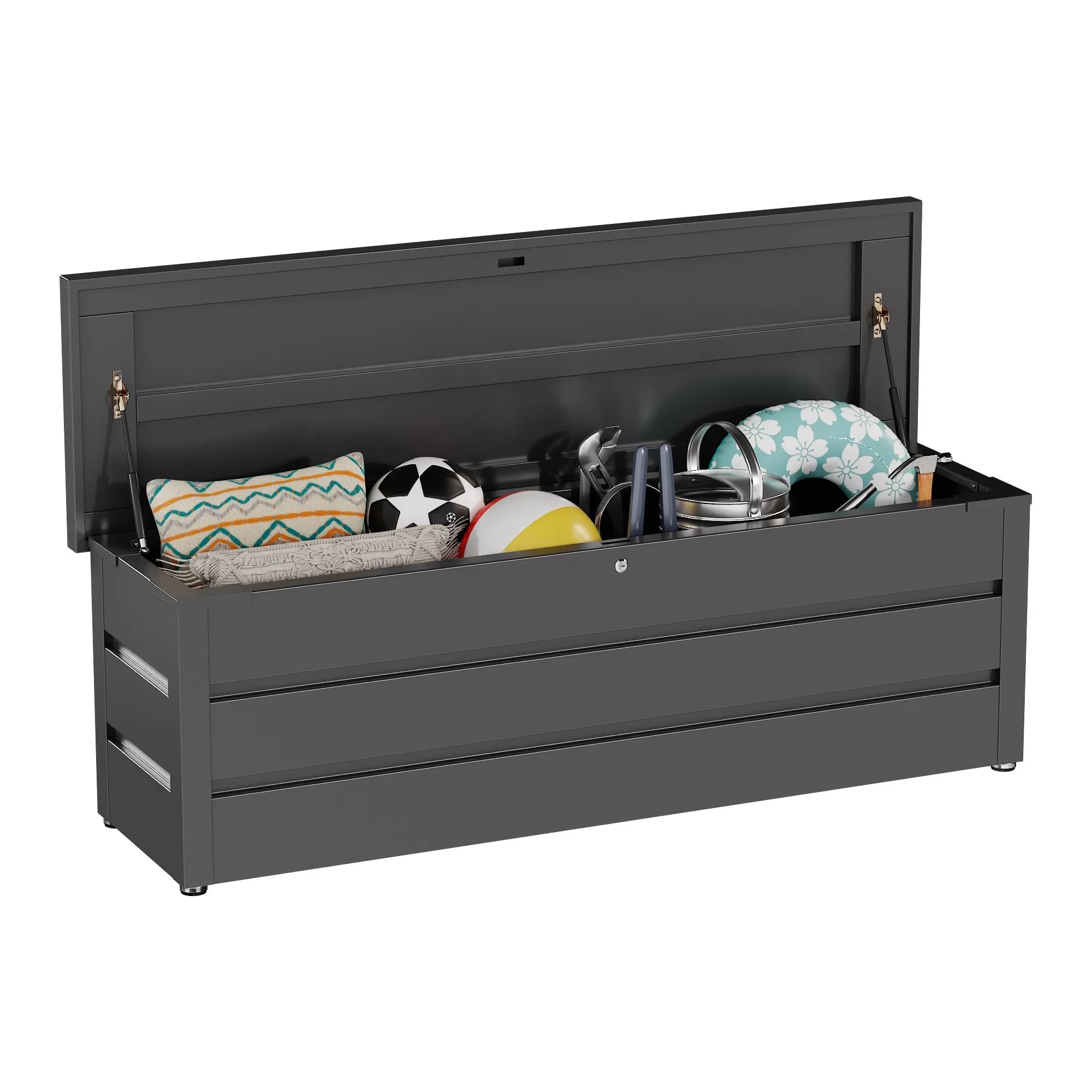 Easy to assemble, waterproof, in Zincato steel, for Garden and Courtyard, for Tools and Finishes