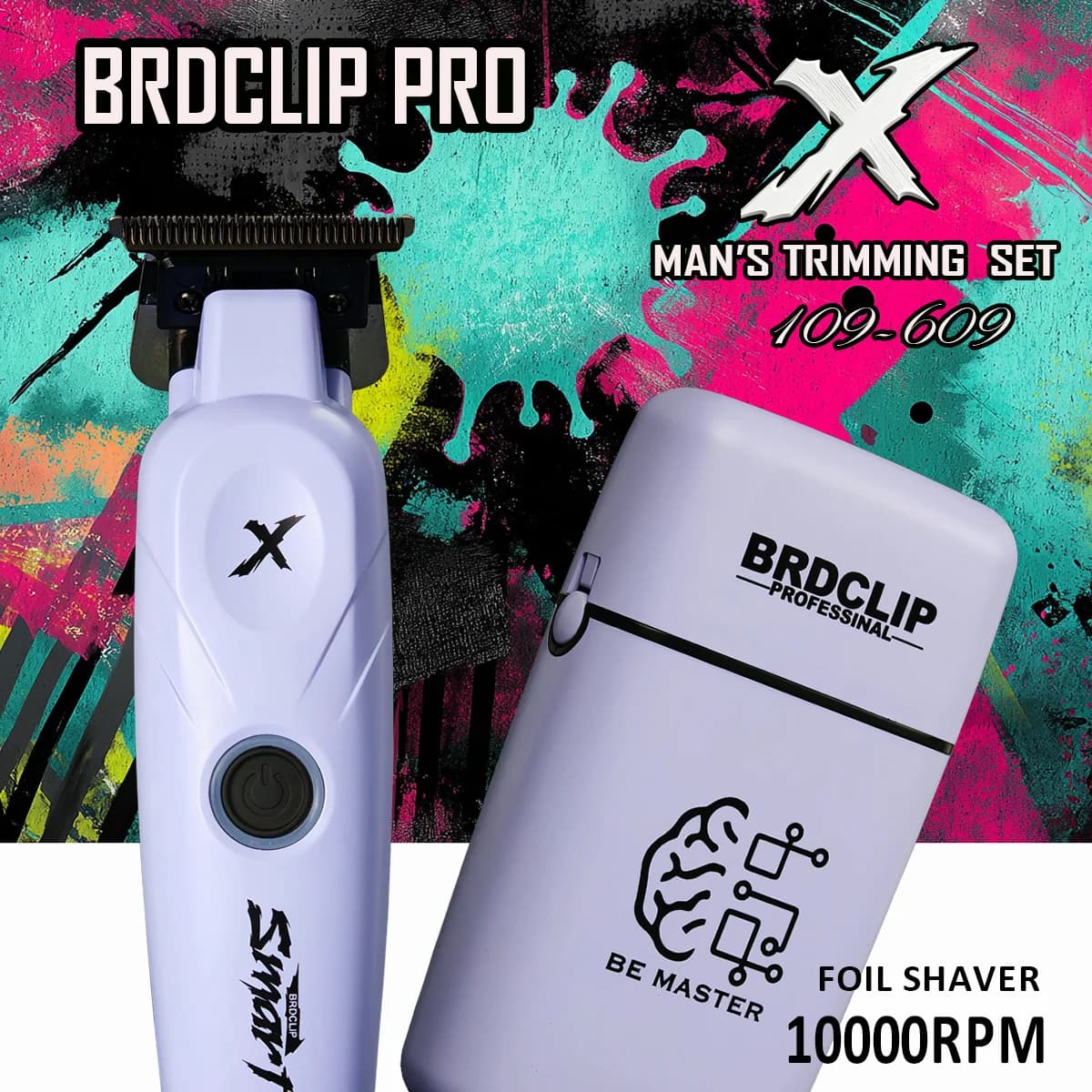 Professional BRDCLIP Set for Hair Cutting, Haircuts 10000rpm, Lamina Razor, Hair Cutting Machine, Barber Tools