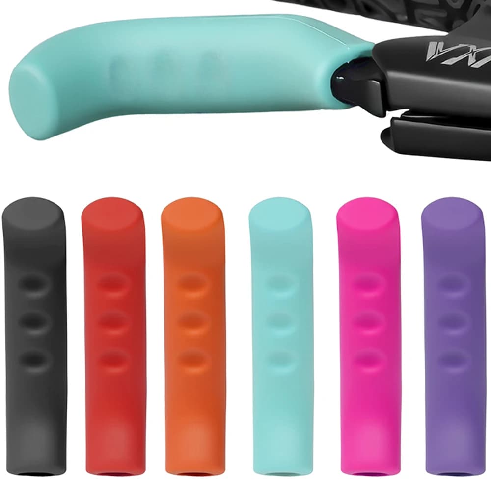 2 Pezzi Copri Manopole Bici, Copri Leva Freno in Silicone, Protezione Manubrio in Gomma per Mountain Bike, Accessori Bici