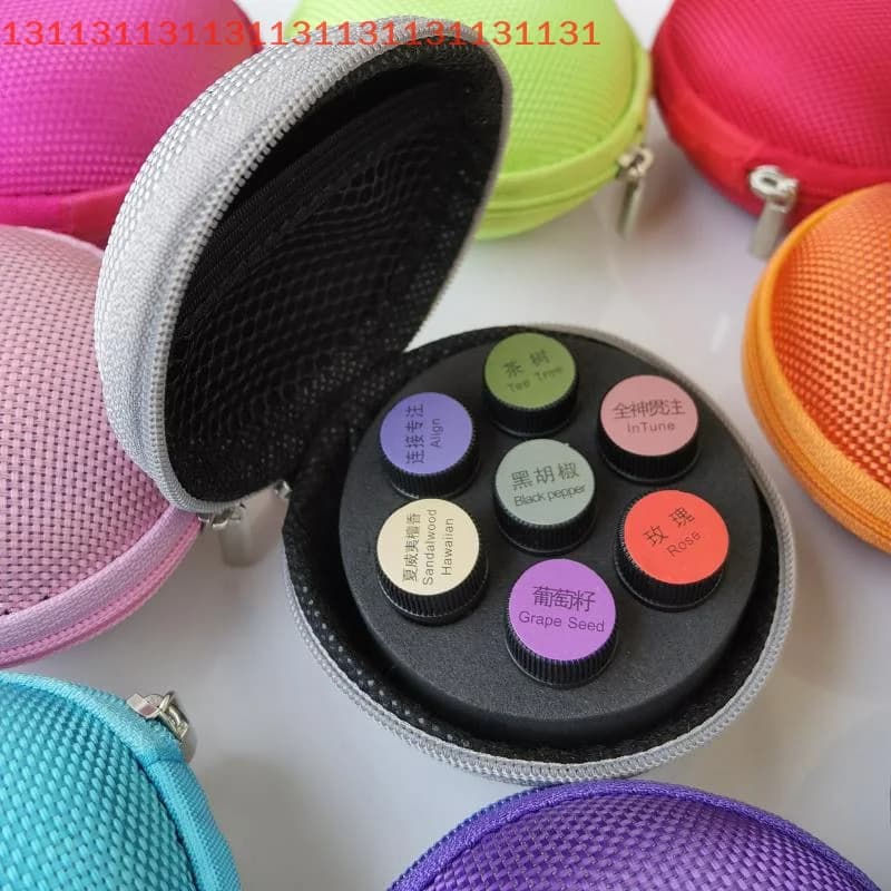 7 Slot Organizer Travel Perfume Hanging Storage Bag 2ML Storage Case for Essential Oil Bag Perfume Oil Box Essential Oil Box