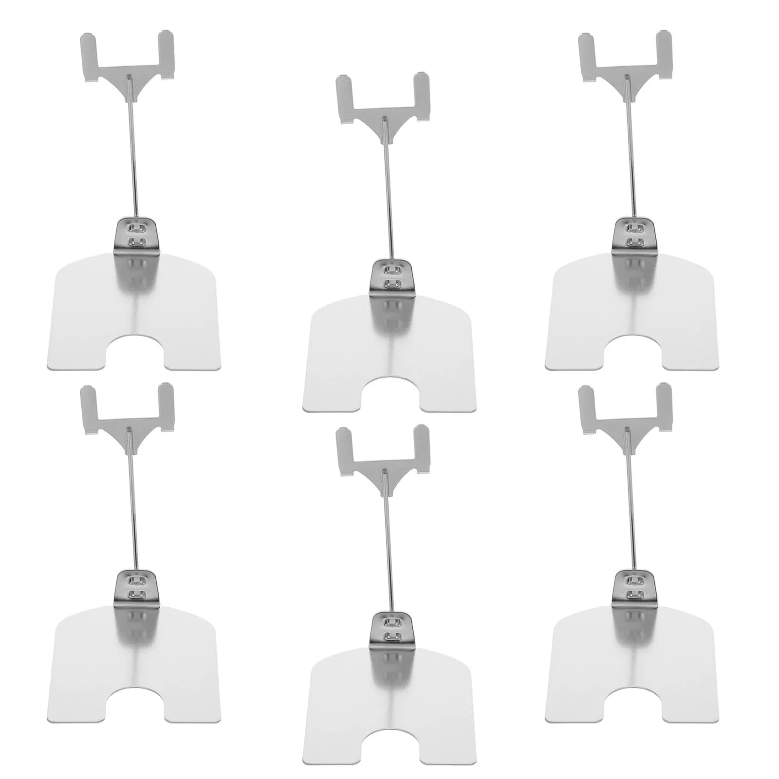 6 Pezzi Robusti Supporti da Banco per Cartelli, Clip per Numeri da Tavolo, Segnaposto, Cartellini Prezzi, Etichette per Pane, Foto, Promemoria da Scrivania