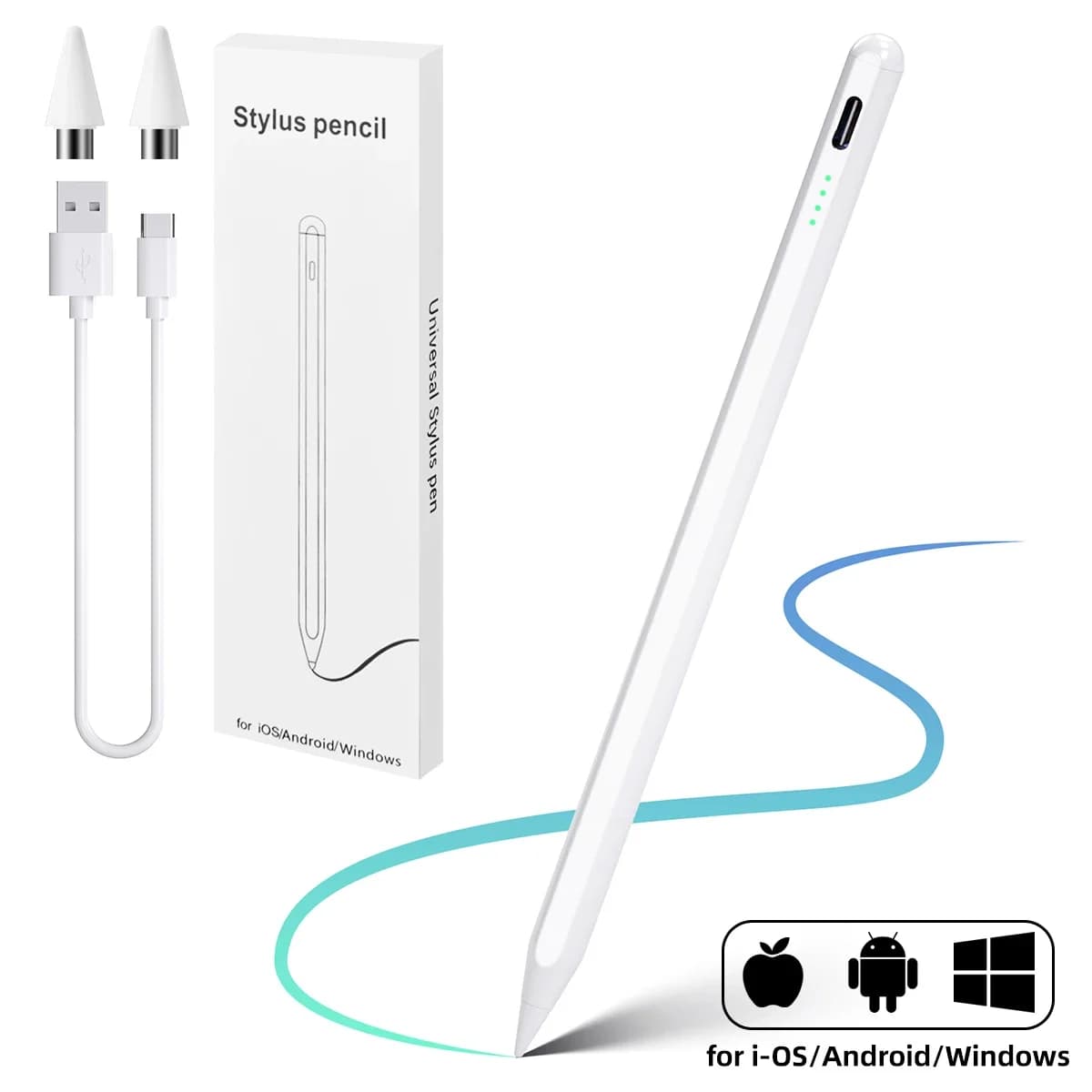 Per Apple Pencil Stylus Pen iOS Tablet Touch Pen con display di alimentazione per iPhone Xiaomi Samsung Tablet Accessori