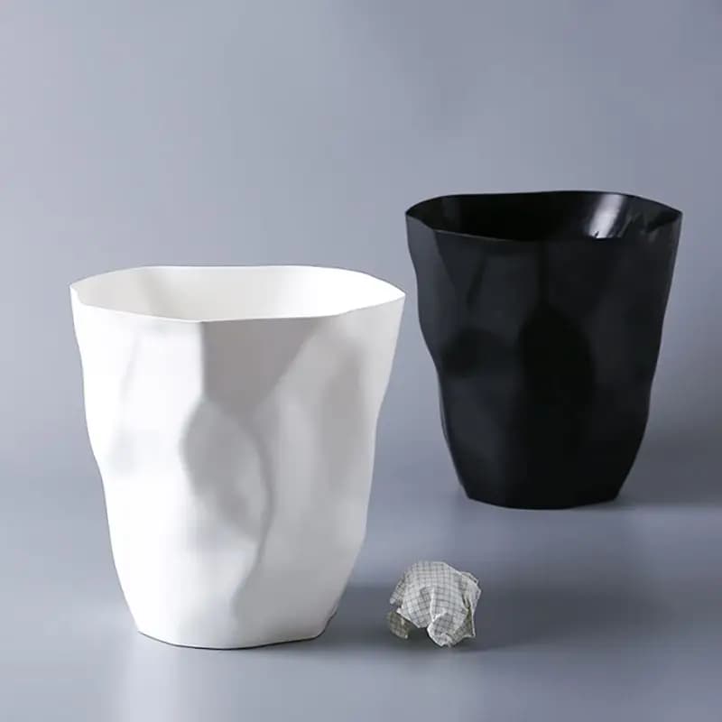 Elegante cestino per il bagno, cestino per la spazzatura in plastica piccola/grande, senza coperchio, cestino per la spazzatura, contenitore per la casa o l'ufficio