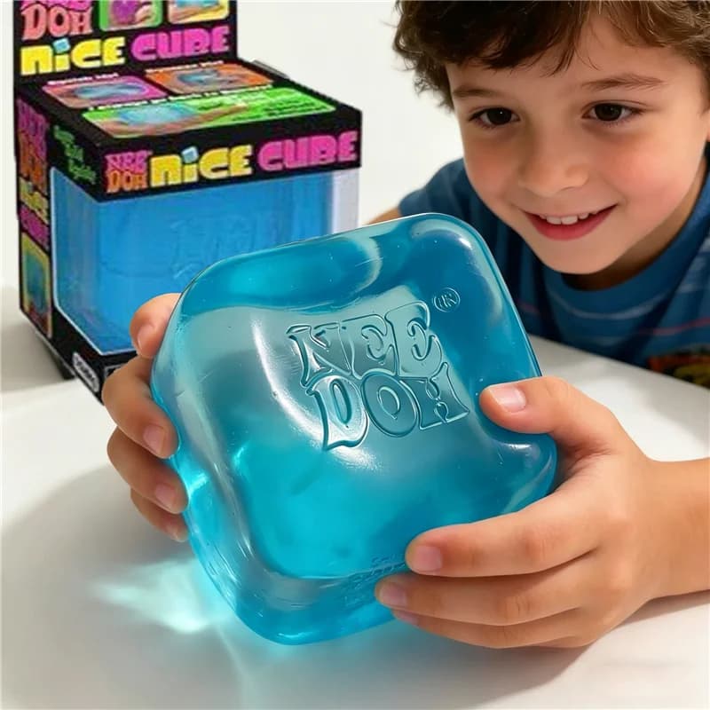 NeeDoh Nice Cube Squishy Antistress Morbido Elastico Giocattolo Sensoriale per Ansia ADHD Concentrazione Sollievo dallo Stress per Adulti Bambini