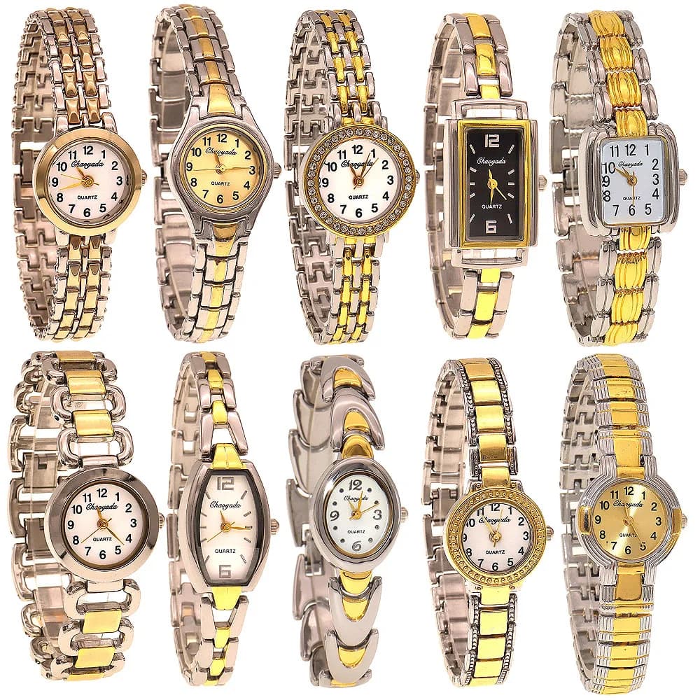 10 pcs/lot, women's elegant disposable mixed wrist watch women's luxury wrist watch women's quartz watches for girls montre femme gift
