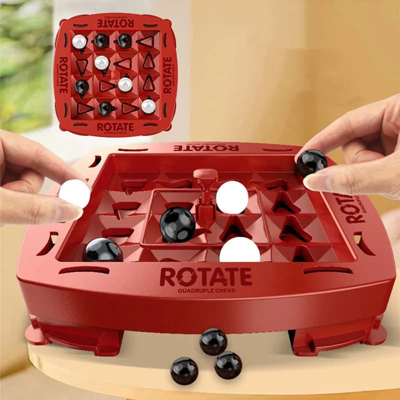 4 in una fila Gioco educativo Orbit Logic Gioco da tavolo 2 giocatori Gioco di strategia veloce Pista Scheda logica per divertimento Gioco per famiglie Giocattoli per feste