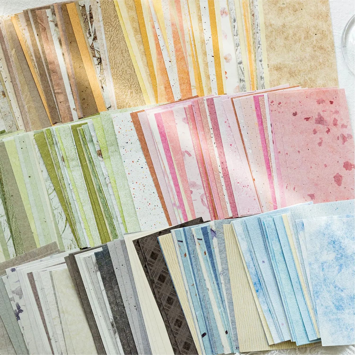 A7/M5 Texture Scrapbook Paper Morandi Pastel Memo Pad for Scrapbooking DIY Planner Journal Notebook Decoration Office Gift