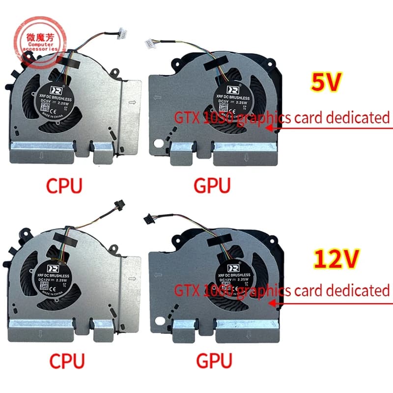Nuova ventola di raffreddamento CPU GPU per Notebook da gioco Xiaomi 15.6 GTX 1060 1660TI 2060 ventola 6G Edition EG75071S1-C010-S9A EG75071S1-C020-S9A