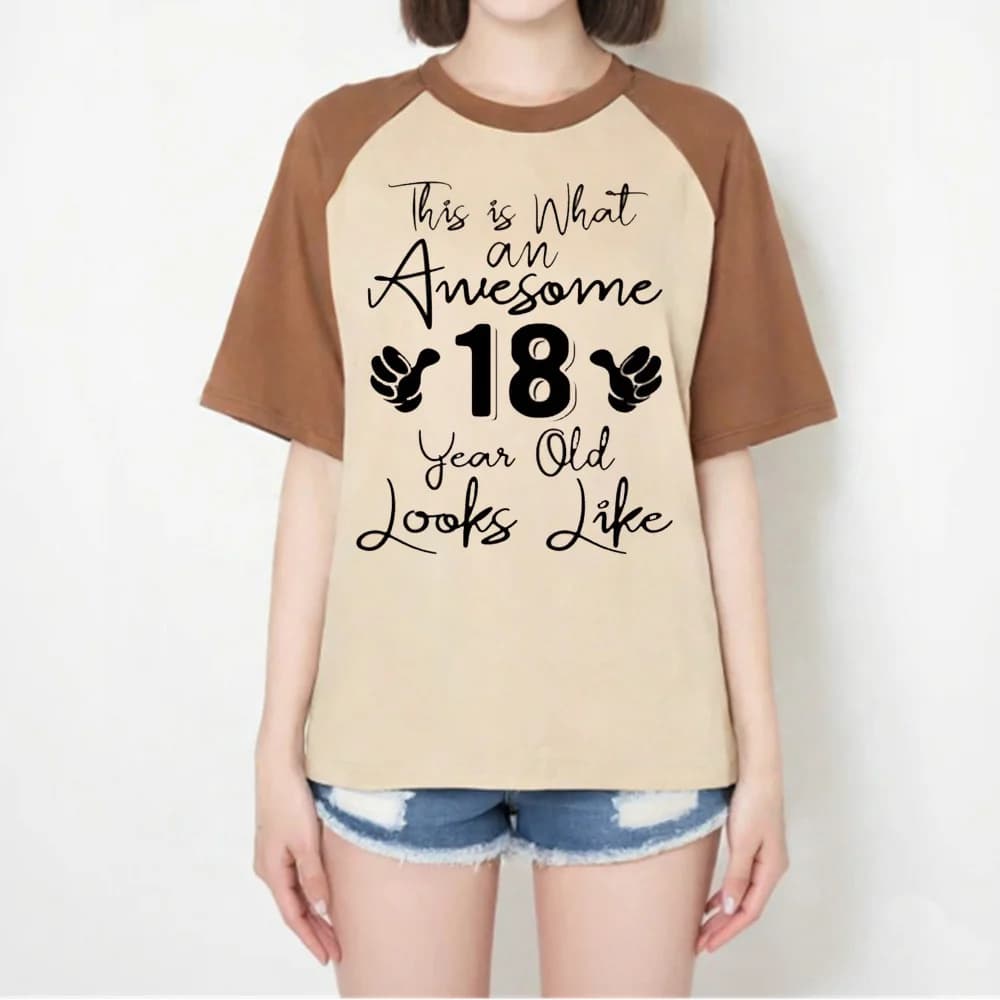 18 Ans Years Birthday t-shirt female Pop Culture graphic aesthetic shirt anime harajuku Comfortable korean clothes streetwear
