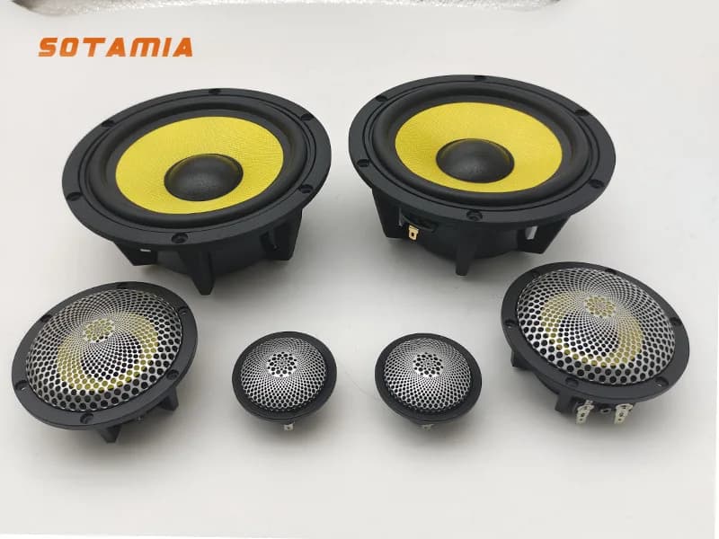 SOTAMIA 6.5 Inch Active Three Way Set Speaker Fever Sound Quality High End Subwoofer Midrange Speaker Bluetooth Sound Boxes