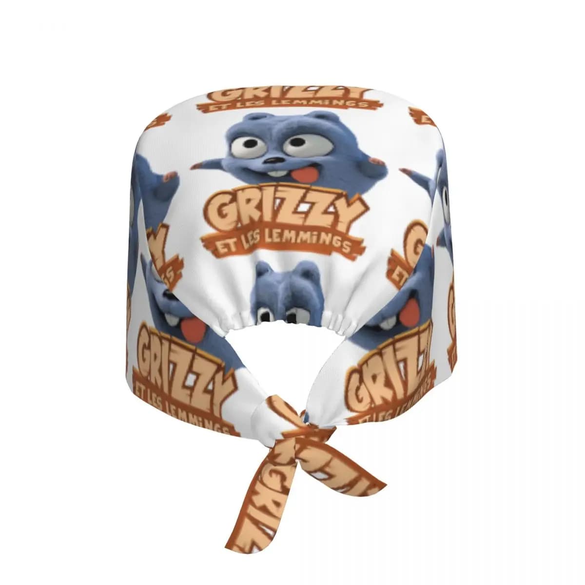 Cappello Chirurgico Regolabile con Stampa Cartoon di Grizzy e i Lemmings, Berretto da Lavoro per Infermieri