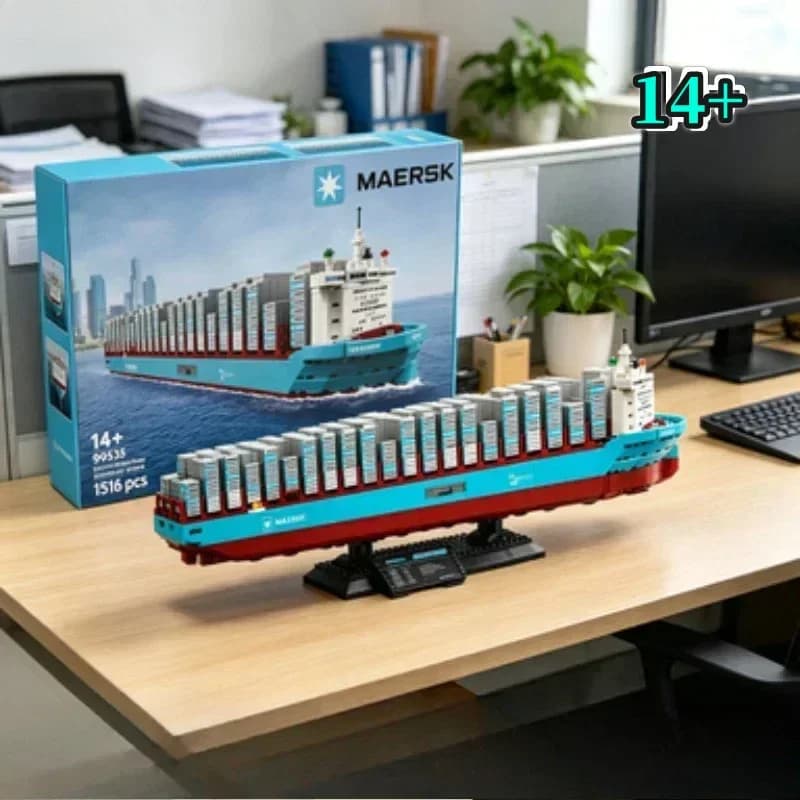 Bandai Innovative 40955 Marine Architecture Ship Model Building Blocks Premium Design Collectible compatible with LEGO bricks
