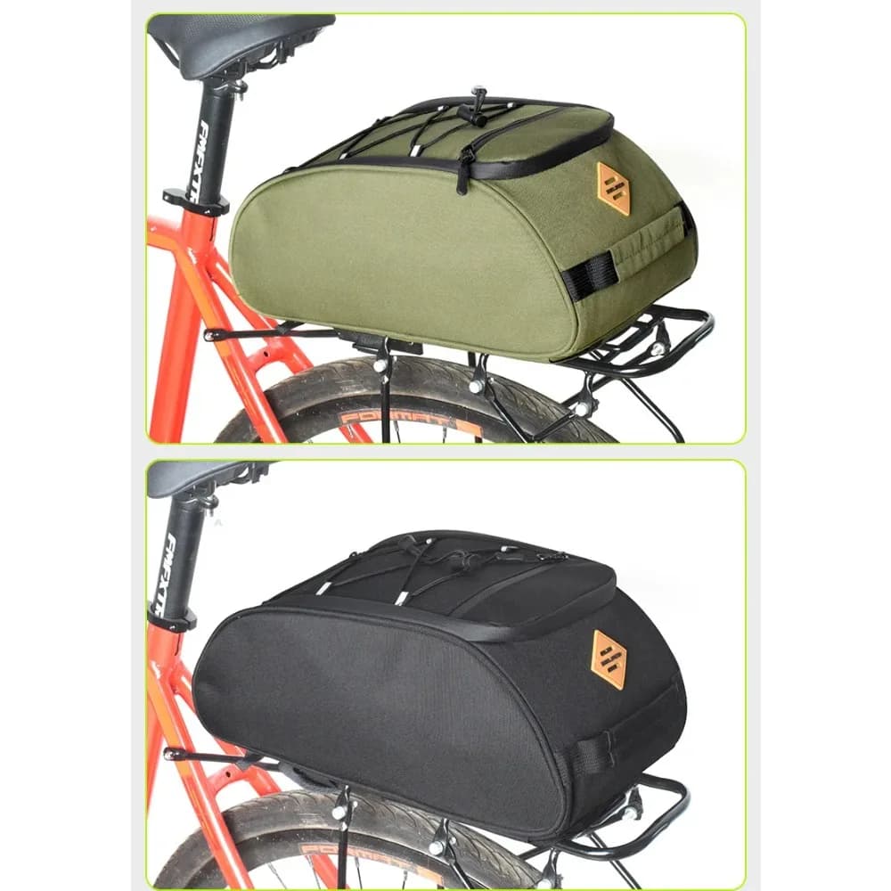 Borse da sella per biciclette, borse a sgancio rapido per bici pieghevoli, zaini da ciclismo per lunghe distanze, borse portaoggetti per portapacchi, borse camelbak