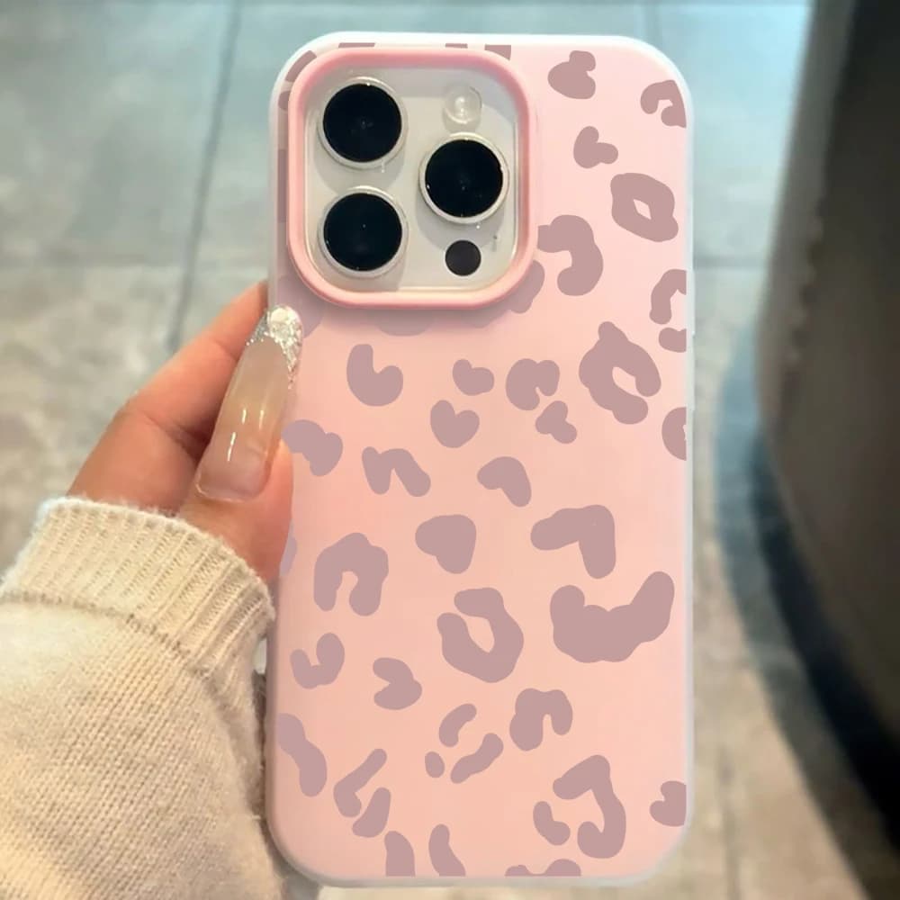 Leopard Print Candy Color SIlicone Phone Case For Xiaomi 15T 14T Pro Xiaomi Mi 11 Lite 5G Xiaomi 17 pro max Shockproof TPU Cover