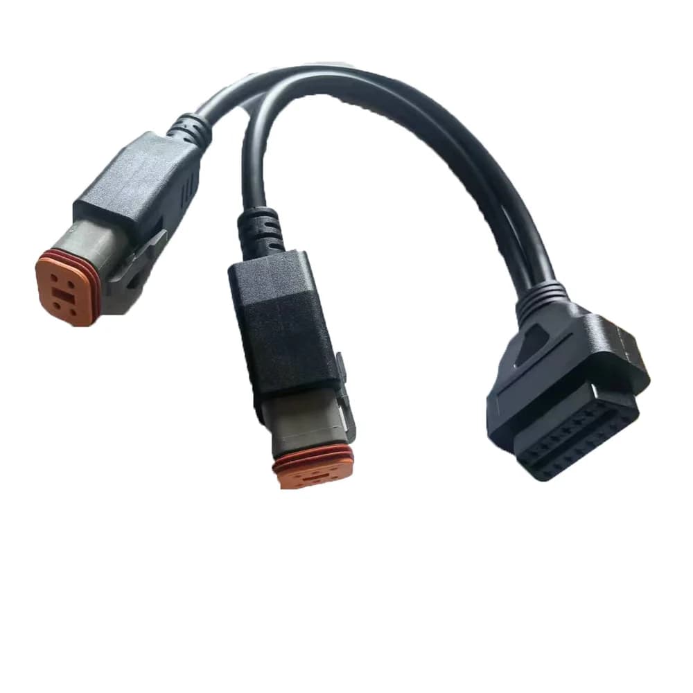 Cavi diagnostici doppi OBD2 da femmina a 4 pin e 6 pin, compatibili con le motociclette Harley-Davidson