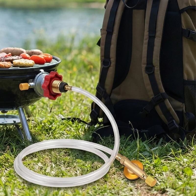 Ricariche per fornelli a gas da campeggio Adattatori Serbatoi gas Forni Valvole gonfiaggio Accessori