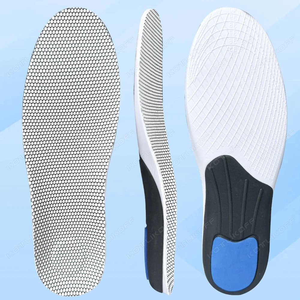 Sports EVA Insoles Shock Absorption Arch Support Deodorant Breathable Cushion Orthopedic Inserts for Running Basketball Shoes