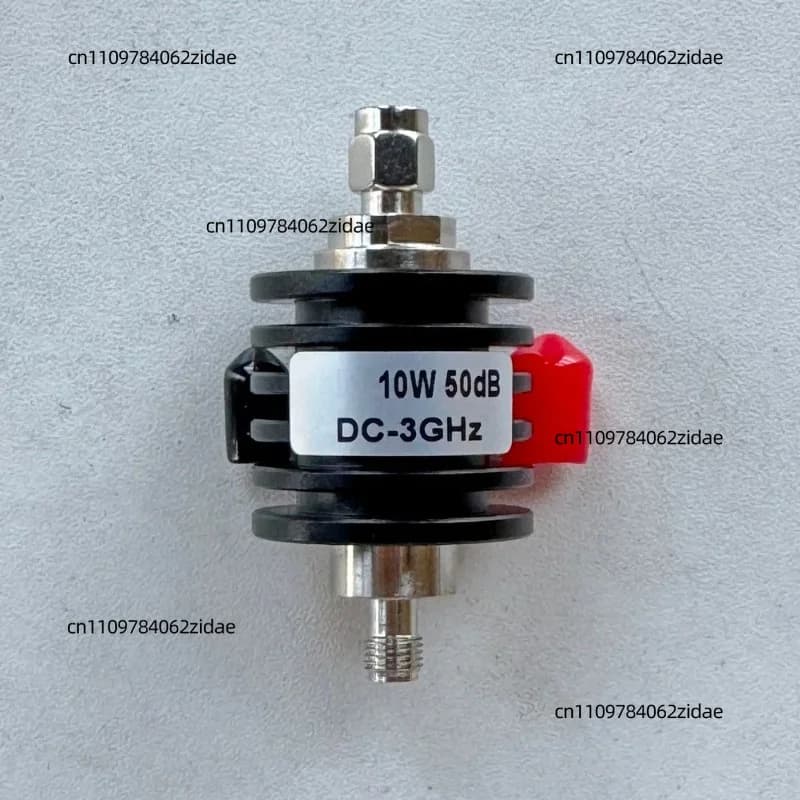 For 10W 50dB SMA-JK Coaxial RF Attenuator DC-3GHz 50Ohm Fixed Attenuator for Walkie Talkie Power Test