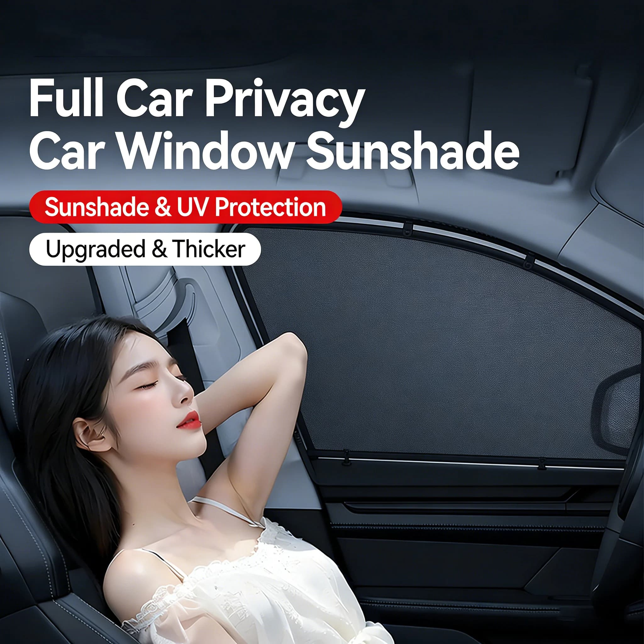 Tende Parasole Magnetiche per Auto, Protezione Solare e UV per Finestrini, Accessori Interni per Auto
