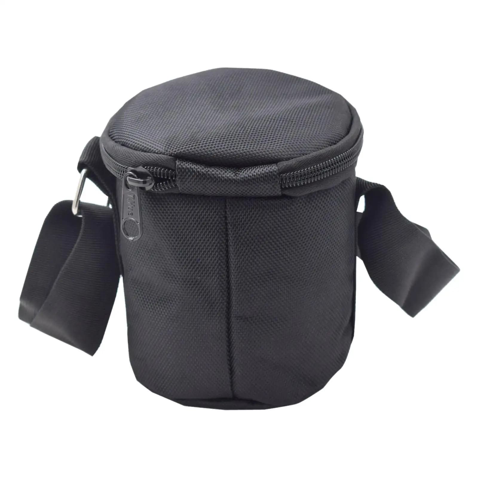 Black Dumbbell Plates Bag Dustproof Portable Carrying Bag Shoulder Bag for Accessories